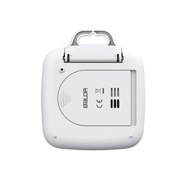 BALDR Digital Shower Clock with Timer | Waterproof Design, Perfect for The Bathroom - Displays Time, Temperature, and Humidity(White)