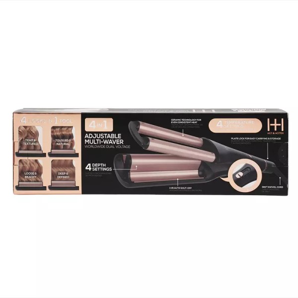 Hair Curling Iron Hot & Hotter 4 in 1 Adjustable