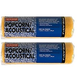 Wooster Brush R234-9 Popcorn Acoustical Roller Cover, 9/16-Inch Nap, 9-Inch (Two Pack)