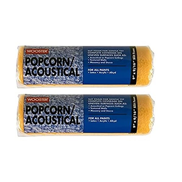 Wooster Brush R234-9 Popcorn Acoustical Roller Cover, 9/16-Inch Nap, 9-Inch