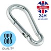 SS8® Carabiner 4x40mm Clips Hooks Heavy Duty Clip for Gym