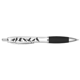 DV DESIGN 1 x Crow Black Pen - Birds Spooky Cartoon Animals Stationary School Equipment Teacher Friend Kids Girls Boys #80744