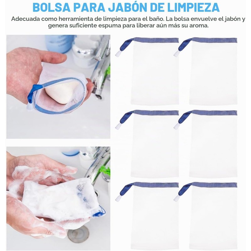Bolsa De Burbujas De JabóN 20 Piezas Red Espuma Para