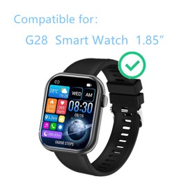 Aemus Compatible for Hwagol Smart Watch Screen Protector (6 Pack) 2024 New 1.85 Inch G28 Fitness Tracker Flexible TPU Clear Film