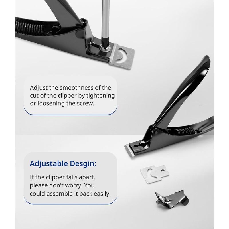AIRSEE Professional Adjustable Stainless Steel Acrylic Nail Clippers False Nail
