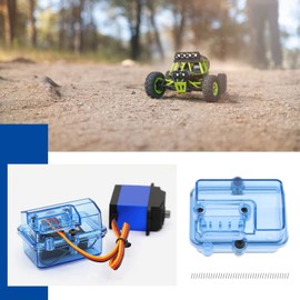 Create idea 2 Sets Waterproof Transparent ESC Receiver Box Dustproof Case Electric Speed Control Protector Sealed Box with Screws for 1/10 1/8 HSP RC Crawler RC Car Servo