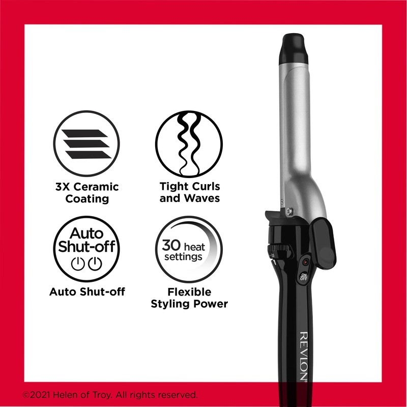 Revlon Perfect Heat Triple Ceramic Curling Iron | For Silky