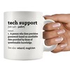 Tech Support Definition Mug Technical Support Gifts Computer Programmer IT