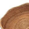 Rattan Bread Baskets Round Woven Fruit Bowls Key Holders Stackable