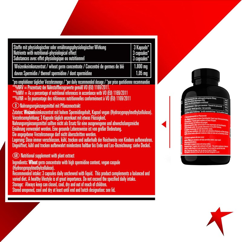 IDINE High Dose with 1,800 mg Wheat Germs per Daily