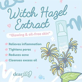 Dear Face- Gel limpiador facial Drunk Skin, 100 ml, 3,4 fl oz (paquete de 1)