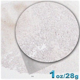 The Crafts Outlet 1-oz/28-g Transparent Finish, Glass, Microbeads 0.6mm, Ideal for Caviar Nails, Transparent Crystal Clear