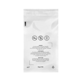 Clear Poly Bags, with Suffocation Warning (100pcs), Permanent Self Seal, Thick Plastic, for Shipping, Packaging and Mailing Merchandise, Apparel, Single Size (6x9 in)