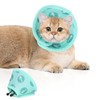 Kinwodon Green Cat Cone Collar Soft, Adjustable Cat Recovery Collar
