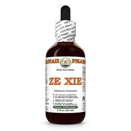 Ze Xie (Alismatis Orientalis) Dry Rhizome Glycerite, Made in Hawaii, All Natural, Vegan, Lab Tested Alcohol-Free Liquid Extract - 2 fl.oz