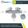 SharkBite Dual Shut Off Quarter-Turn Brass Ball Valve, 1/2 Inch