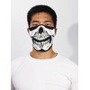 ThreeH Breathable Half Face Skull Mask, Reversible Ski and Snowboard