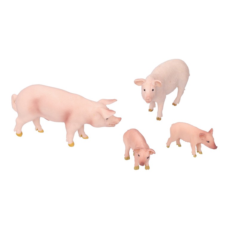Simulation Farm Pig Animals Model Figures Toy Set Preschool Educational