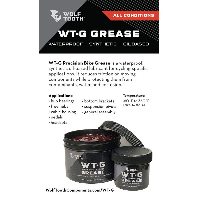 WT-G Precision Bike Grease - 2oz