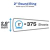 Avery Economy View 3 Ring Binder, 2" Round Rings, 1