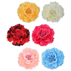 Pack of 6 Flower Hair Clips, Flower Hair Clip for Women and Girls, Elegant Corsage Hair Clip, Flower Hair Clip Hair Accessories for Holidays, Weddings, Parties, Balls
