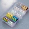 DANNEASY 20 Rolls Glass Paper Sheets, Cellophane Film Nail Foil