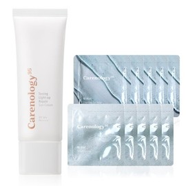 Carenology Toning Light-Up Repair Sunscreen SPF50+ PA++++ 45ml / Pink Tone-Up Sunscreen / 케어놀로지 토닝 라이트업 리페어 선크림 SPF50+ PA++++ 45ml  핑크 톤업 선크림