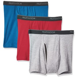 Fruit of the Loom 3SBL7CM.103, Boxer Corto 3pk para Caballeros, Colores Varios, S