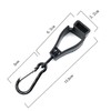 10PCS Work Glove Holders Black Plastic Easy Clean Portable Reusable