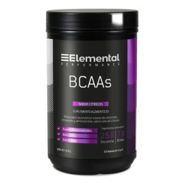 Elemental Bcca Aminoácidos Esenciales Glutamina y Electrolitos 30 Porciones Sabor Citricos 420g