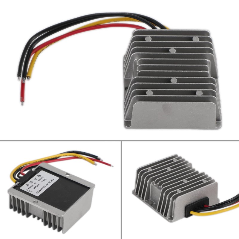 Areyourshop Waterproof DC/DC Power Converter Regulator 12V/24V to 5V 15A