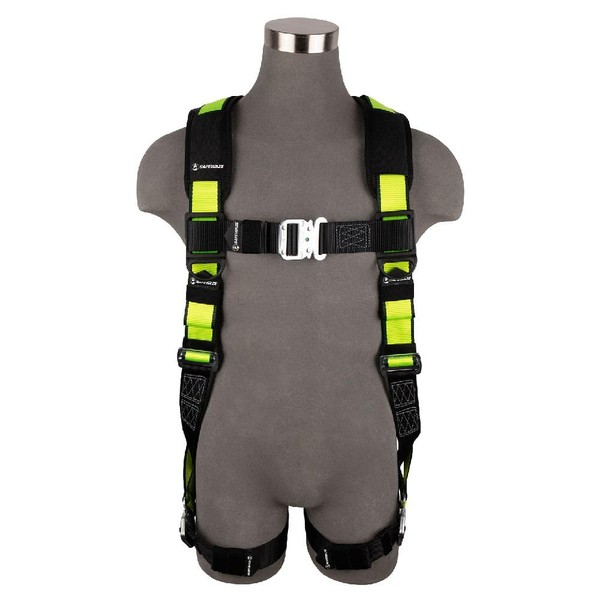 Safewaze SW280-QC-L/XL PRO Full Body Harness: 1D, QC Chest, QC