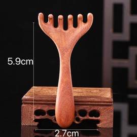 2 Pack Head Massager Scalp, Protable Head Scratcher Massager Tool for Relaxation & Stress Reduction, Scalp Sandalwood Comb for Mother, Sister and Lover