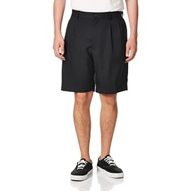 PGA TOUR Men's Double Pleat Golf Short with Active Waistband (Size 30-44 Big & Tall), Caviar, 42