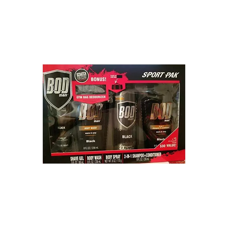 Bod Man Sport Pak Set - Bod Man Black Warm