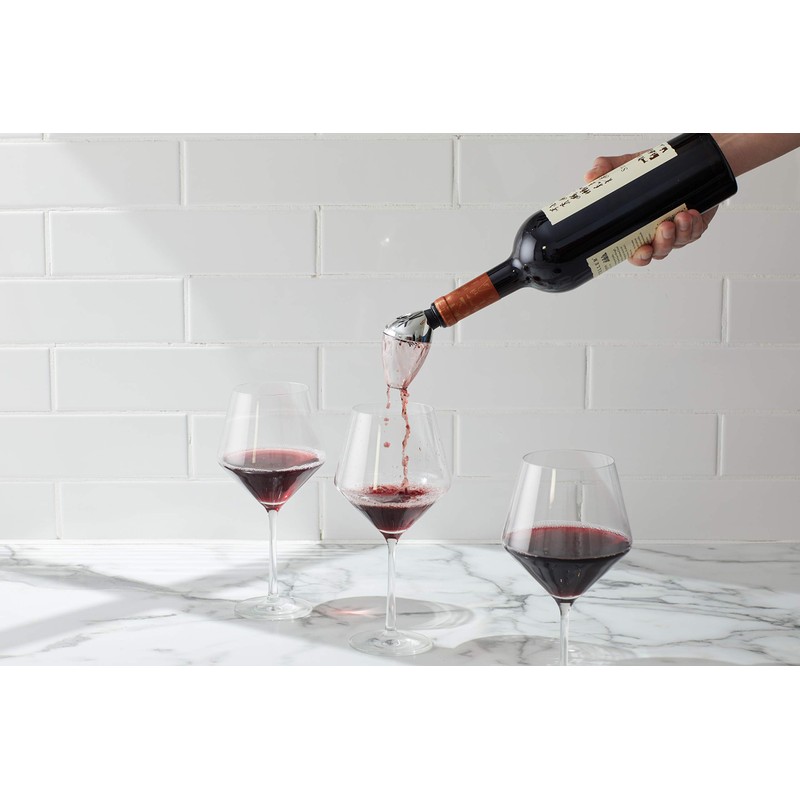 Houdini Aerator & Pourer Wine Aerator, 6 inches, Stainless (W9112)