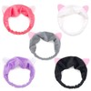 Onwon 5 Pcs Cat Ear Headbands, Washing Face Shower Headbands,