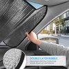 BDK Pink Butterfly Front Windshield Sunshade Accordion Folding Style Auto