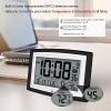 WallarGe Digital Atomic Wall/Desk Alarm Clock Large Display With Temperature