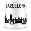 Samunshi® Barcelona Skyline Coffee Cup / Tea Cup Height 95