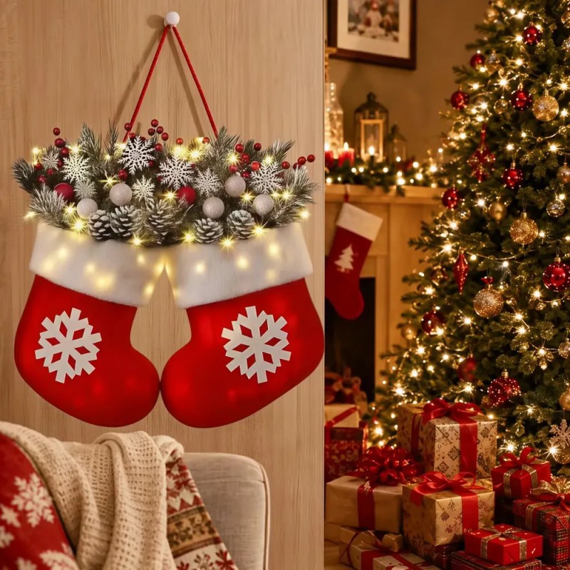 Adornos Para El Árbol De Navidad Con Luces Led