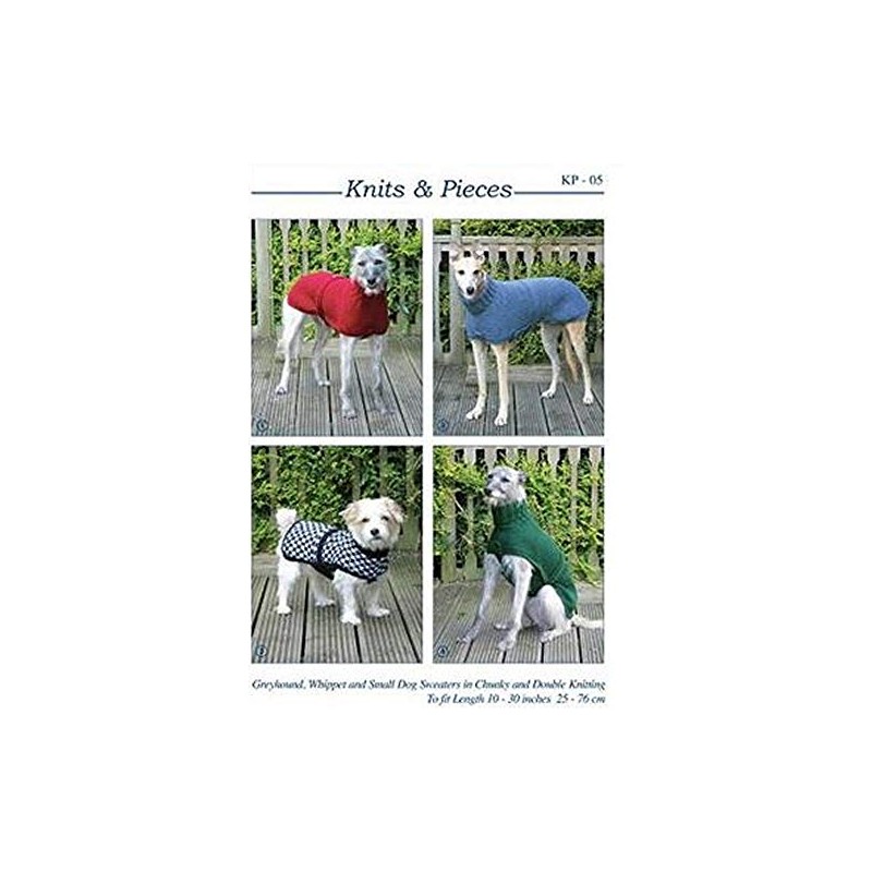 Knits & Pieces Kitting Pattern - Greyhound and Whippet coats