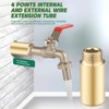 Tap Extension 1/2 Inch 50 mm Pack of 2 Brass