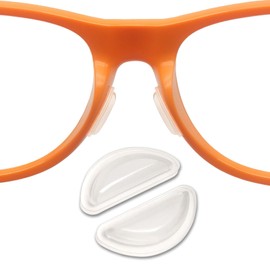 Mr.ZzjOOj Silicone Anti-Slip Eyeglass Nose Pads, 2.5mm Thick Comfort Air Chamber Nose Pads for Glasses, with Sticky Backing (12 Pairs, Clear)