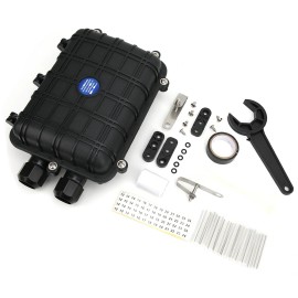 Unbranded 1 in 1 out Horizontal Fiber Optic Splice Enclosure IP68 Cable Connection Box SD5