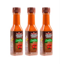 Mexico Lindo Chiltepin Hot Sauce | 14,200 Scoville Level | Traditional Spicy Flavor | 5 Fl Oz Bottles (Pack of 3)
