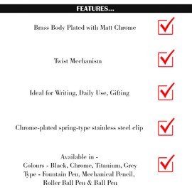 Scrikss Elegance Honour 38 Mechanical Pencil Matt Chrome