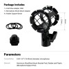ATVPDKIKX0DER SmallRig Microphone Shock Mount with Cold Shoe Pinch for