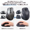 Elecom M-XGS30DBSKBK EX-G Wireless Mouse, 2.4 GHz, Silent, Small, 5