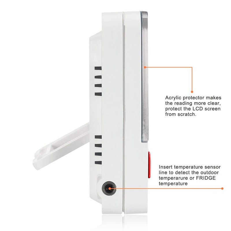 Gellvann Digital Freezer/Fridge Thermometer with Magnet and Stander Digital Freezer